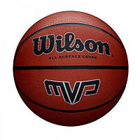 Мяч баскетбольный Wilson MVP 295 BBALL BROWN 7 SS19 (WTB1419XB07) TV, код: 1793123