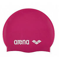 Шапка для плавания CLASSIC SILICONE Arena 91662-091 фуксия, белый, OSFM, Time Toys