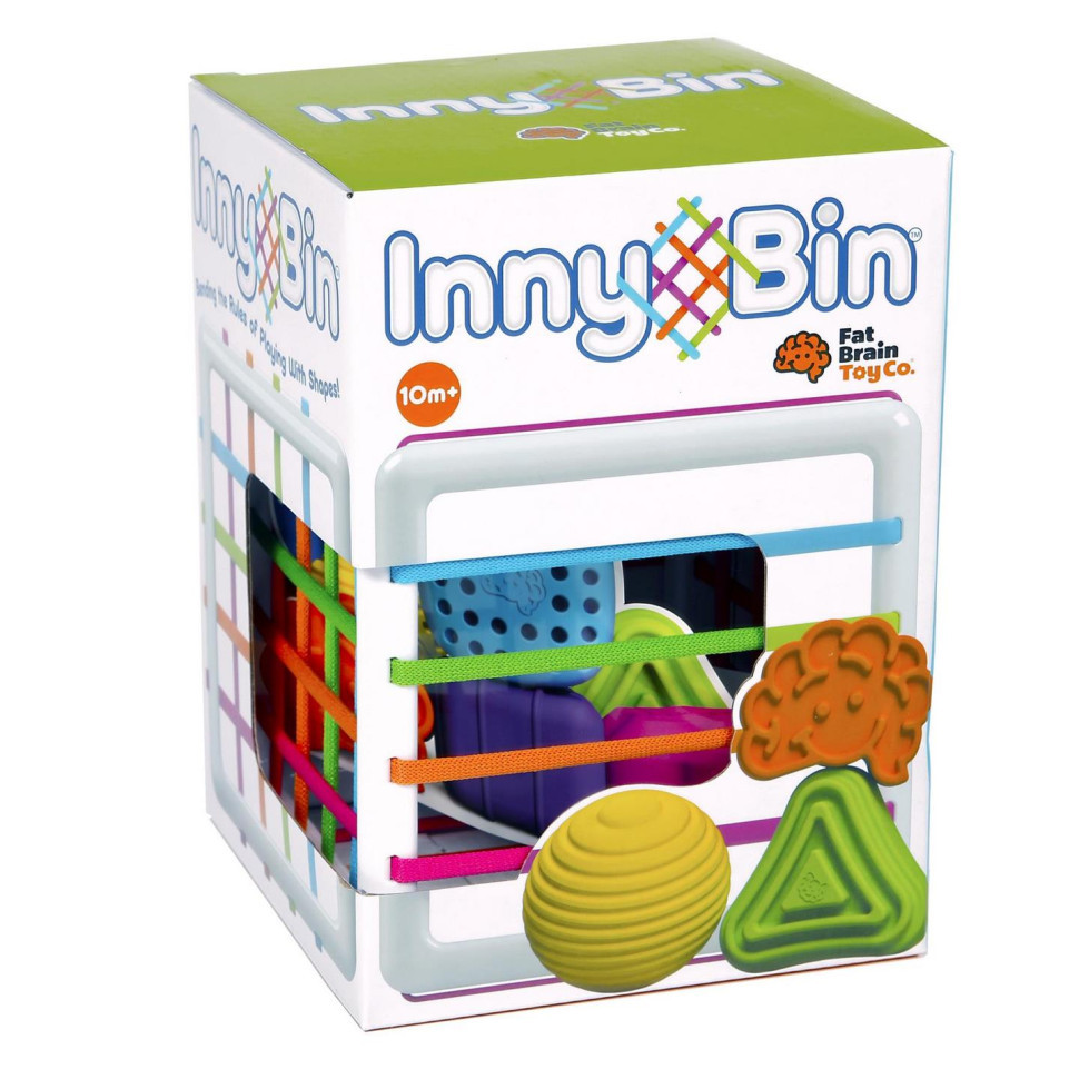Сортер-куб зі стінками-шнурочками Fat Brain Toys F251ML InnyBin, Time Toys