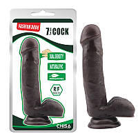 Черный фаллоимитатор на присоске Fashion Dude 7.1 Inch Cock Chisa KB, код: 8175613