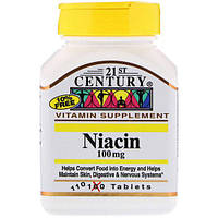 Ниацин 21st Century Niacin 100 mg 110 Tabs KB, код: 7517392