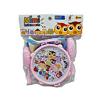 Детский набор Музыкальных инструментов Bambi 890-25 с маракасами Розовый, Time Toys