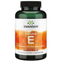 Витамин E Swanson Vitamin E 1000 IU 671 mg Natural 100 Caps BM, код: 7567667