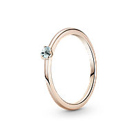 Серебряное кольцо Pandora Rose с голубым камнем 189259C02 BM, код: 7361213