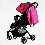 Коляска прогулянкова дитяча JOY Fabiana 30 кг Pink and black 118440 SC, код: 7750970, фото 5