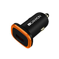 Автомобильное зарядное устройство Canyon (1USB, 1A) Black (CNE-CCA01B) SM, код: 6703591