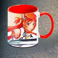 Чашка Fan Girl Асуна Sword Art Online (5637) 330 мл Красный KB, код: 7599562