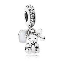 Серебряная подвеска-шарм Pandora 792100CZ BK, код: 7359829