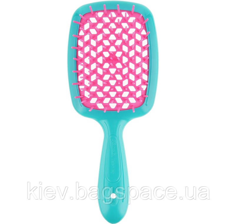 Щітка для волосся бірюзова з рожевим Superbrush Janeke KB, код: 8163938