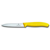 Кухонный нож Victorinox SwissClassic для нарезки 100 мм Желтый (6.7706.L118) ET, код: 376782