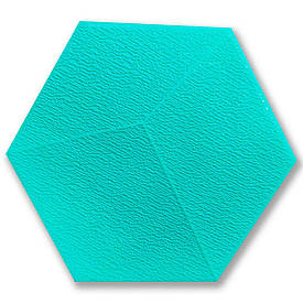 Декоративний самоклеючий шестикутник 3D ментол 200x230мм (1105) SW-00000745