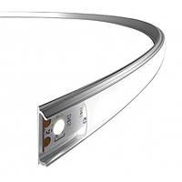 Гибкий алюминиевый профиль для светодиодной ленты, серебро (за 1м) Код.58701