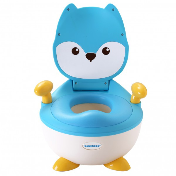 Горщик Babyhood Лиса BH-113FB, блакитний