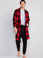 Чоловічий фланелевий домашній халат Old Navy 1159801604 (червоний, S/M)