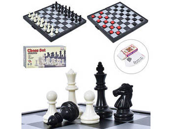Шахи магнітні, 3в1 (шашки, карти) 689-D5 G-Rich