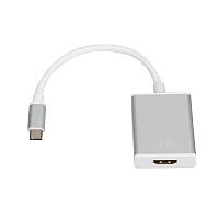 Кабель Atcom (13888) USB Type-C-HDMI, 0.1м, White BK, код: 6746978