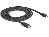 Кабель Delock FireWire 4p M M 1.8m AWG28 D5.5mm 400Mbps Чорний (70.08.2571) BM, код: 7559720