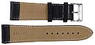 Широкий ремінець для годинника зі шкіри Mykhail Ikhtyar Ш26 мм чорний, фото 2