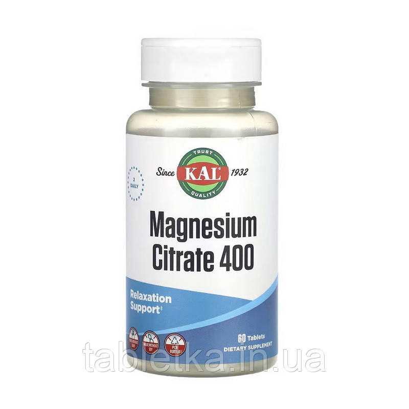 KAL Magnesium Citrate 400 (60 tab)