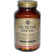 Глицин Glycine Solgar 500 мг 100 капсул BM, код: 7701216