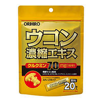 Orihiro Ukon Концентрированный экстракт куркумы в гранулах Укон 20 стиков Concentrated turmeric extract