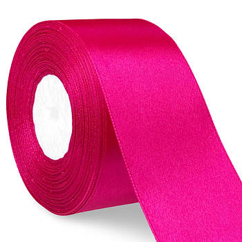 Стрічка атласна №195 малинова (5 см х 36 ярдів)