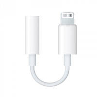 Переходник Lightning Apple 3.5mm (A1749)- белый BK, код: 8336125