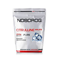 Цитруллин для спорта Nosorog Nutrition Citrulline Malate 200 g 80 servings Pure FG, код: 7808569