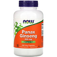 Комплекс для профилактики нервной системы NOW Foods Panax Ginseng 500 mg 250 Veg Caps BM, код: 7518511