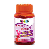 Экстракты для повышения иммунитета Pediakid Gommes immunity 60 Gummies Raspberry BM, код: 7803623