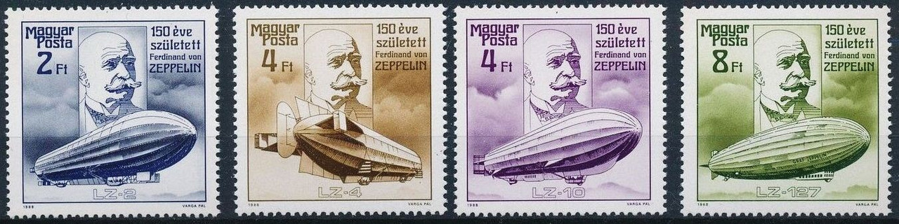 Угорщина 1988 — дерижабль — MNH XF