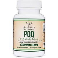 Антиоксидант PQQ Double Wood PQQ 20 mg (Pyrroloquinoline Quinone) 60 Caps BM, код: 7847754