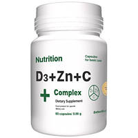 Витаминно-минеральный комплекс EntherMeal D3 + Zinc Picolinate Complex+ 60 Caps EJ, код: 7540058