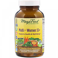 Витаминно-минеральный комплекс MegaFood Multi for Women 55+ 120 Tabs EJ, код: 7910993