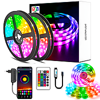 Светодиодная лента LED RGB USB APP SF-20. самоклеющаяся. 5 м. с пультом ДУ. на 300 диодов m