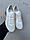 Жіночі кросівки шкіряні літні білі-сірі Milord Olimp На товстій підошві ПРФ (42), фото 2