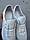 Жіночі кросівки шкіряні літні білі-сірі Milord Olimp На товстій підошві ПРФ (42), фото 3