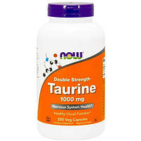 Таурин NOW Foods Taurine, Double Strength 1000 mg 250 Veg Caps NF0143 CP, код: 7518586
