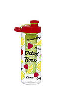 Бутылка для воды Herevin Lemon-Detox Twist 650 мл Красный (6515764) EJ, код: 7583312
