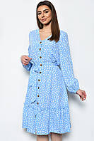 Платье женское шифоновое голубого цвета 171546M