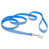 Светоотражающий поводок для собак Coastal Lazer Brite Reflective Leash 1.6смХ1.2м голубая вол BM, код: 7720760