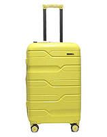 Чемодан средний M полипропилен Milano bag 0306 65×42×28см 56л Желтый IN, код: 7942722