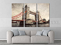 Модульна картина Poster-land Лондон Міст Art-99_XXL BM, код: 6502518