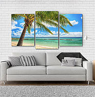 Модульна картина Poster-land Пляж Art-172_3 BM, код: 6502661