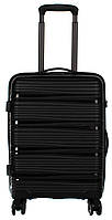 Средний пластиковый чемодан из поликарбоната 65L Horoso черный IN, код: 8367154