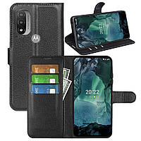 Чехол-книжка Litchie Wallet Motorola E20 E30 E40 Black GM, код: 8129132