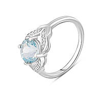 Серебряное кольцо SilverBreeze с натуральным топазом 2.338ct (2105947) 18 CP, код: 8024038