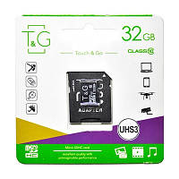 Карта памяти MicroSDHC 32GB UHS-I U3 Class 10 TG + SD-adapter (TG-32GBSD10U3-01) PZ, код: 1901181