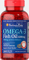 Рыбий жир Омега-3 Puritans Pride 1200 мг 360 мг 200 капсул (31467) KC, код: 1535961