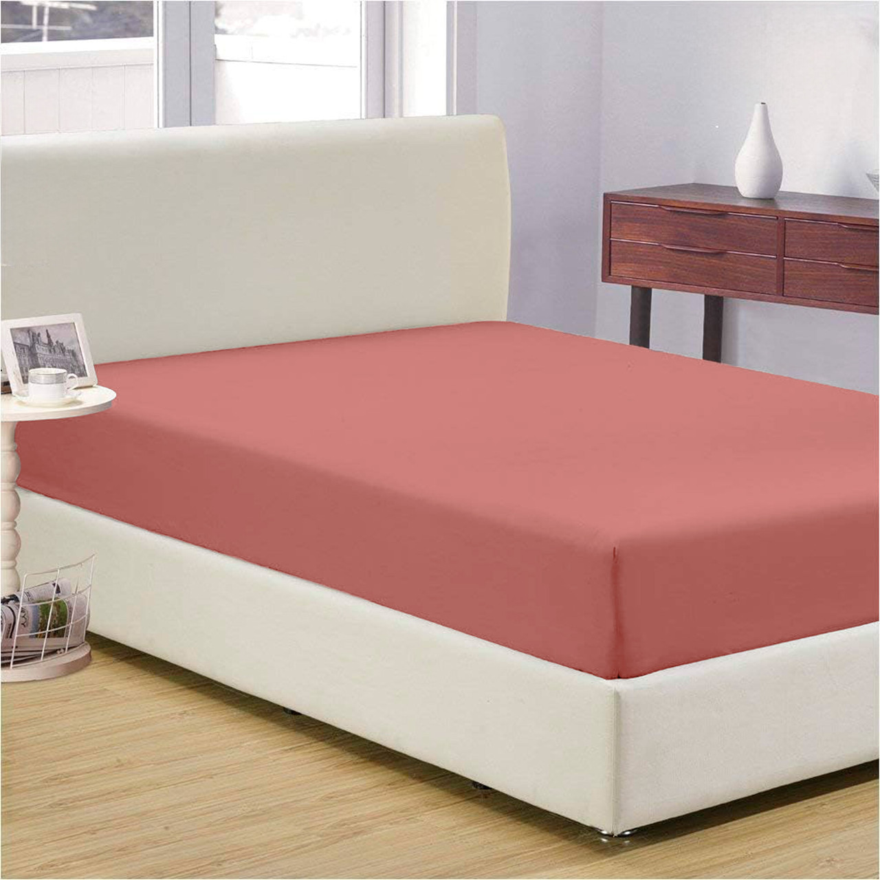 Простирадло на гумці коралове HomeBrand 160х200+25 см